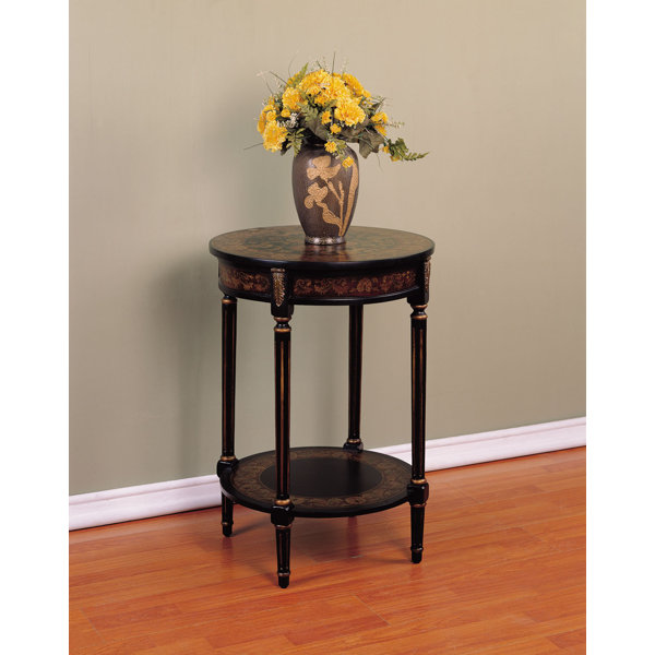 Powell Masterpiece Antique Black End Table Wayfair Canada